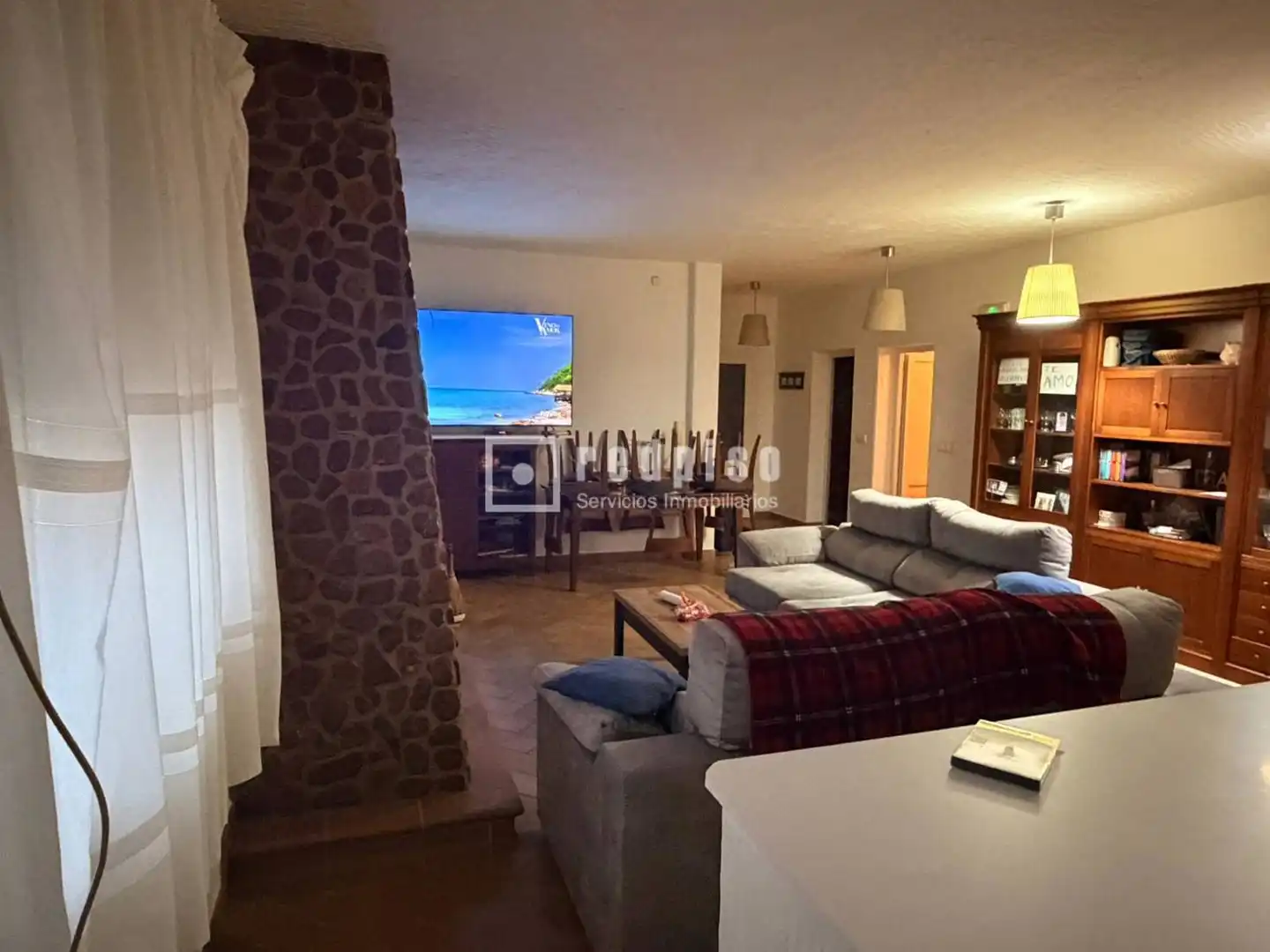 Wohnzimmer von Haus oder Chalet zum Verkauf in Ayamonte mit Heizung, Privatgarten und Terrasse