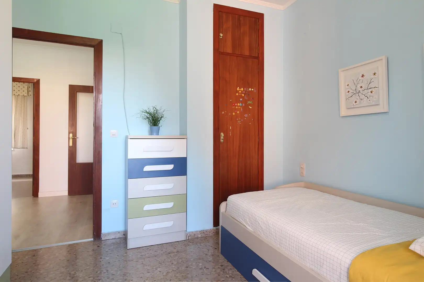 Bedroom of Flat for sale in Albacete  with Air Conditioner, Heating and Furnished