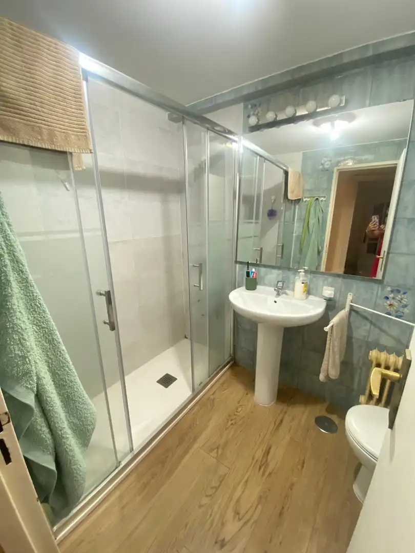 Bathroom of Flat for rent in Madrid  with Air Conditioner, Heating and Private garden