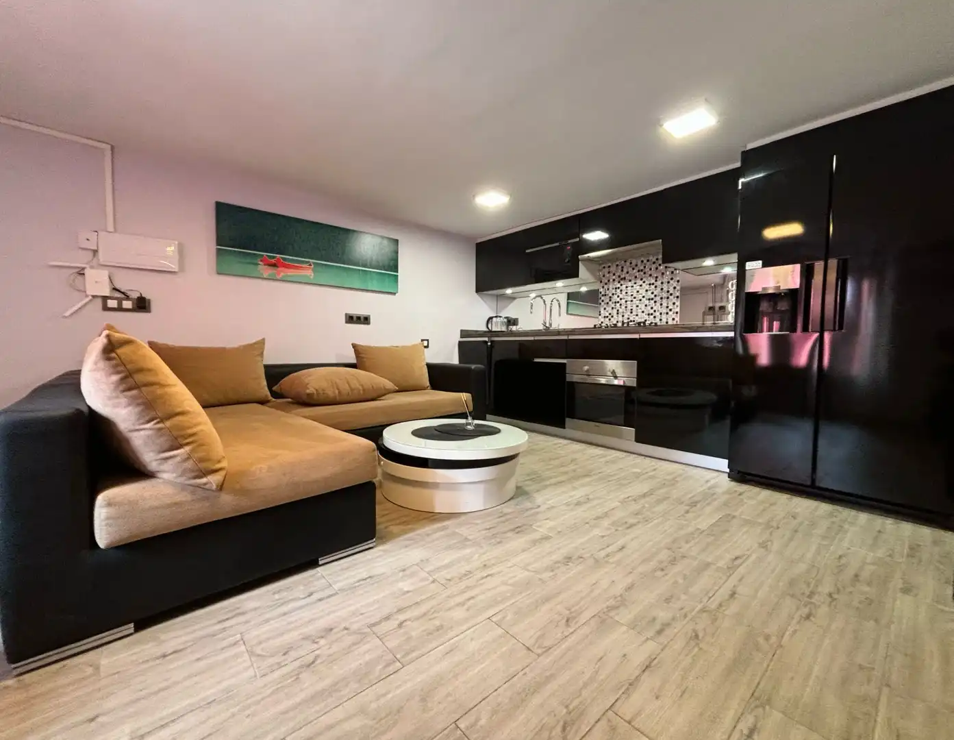 Living room of Apartments for sale in Calpe / Calp  with Air Conditioner, Furnished and Community pool