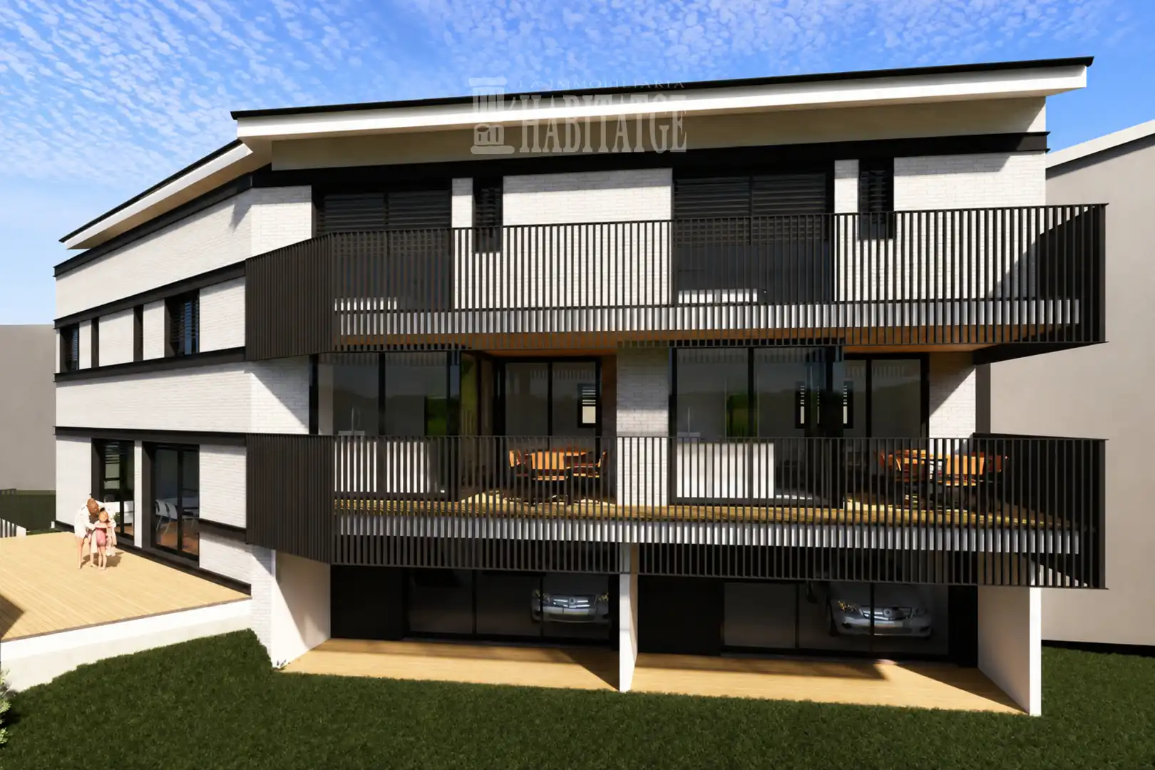 Casa d'obra nova amb terrassa en venda a Carrer Balenyà