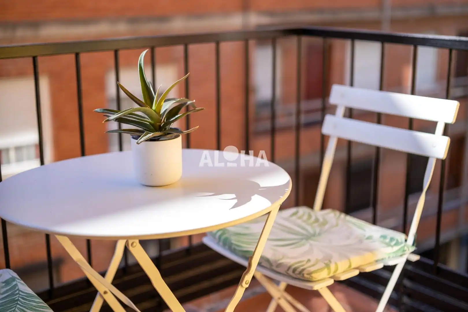 Terrassa de Apartament de lloguer en Moncada amb Aire condicionat, Moblat i Balcó
