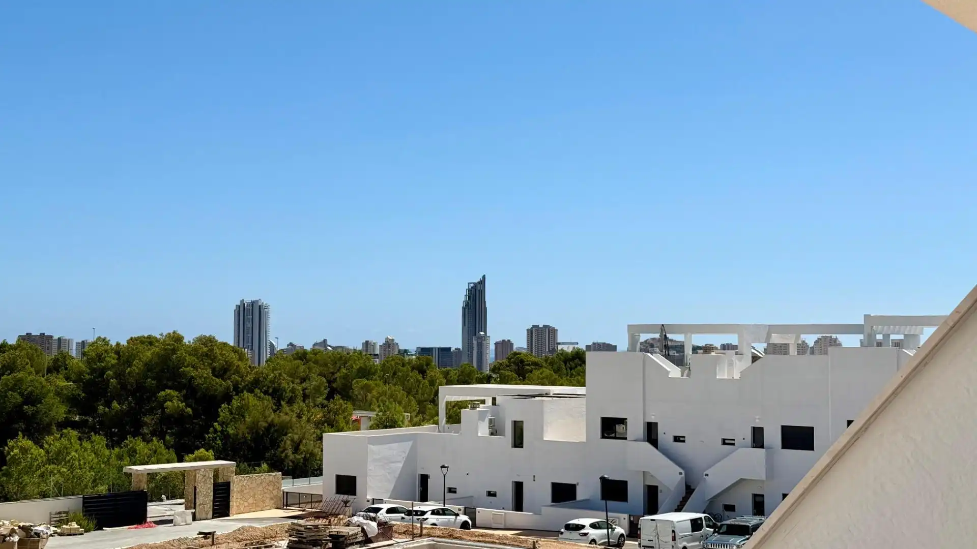 Außenansicht von Dachboden zum Verkauf in Finestrat mit Klimaanlage, Terrasse und Gemeinschaftspool