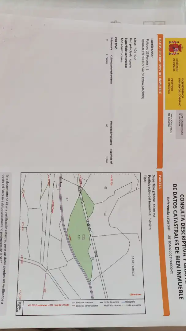 Terreno rustico in vendita a Valdilecha, imagen 2