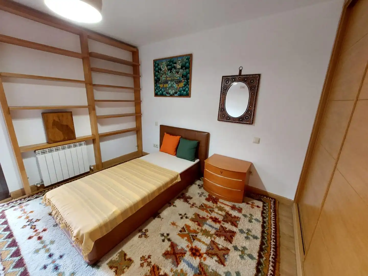 Dormitori de Apartament de lloguer en El Molar (Madrid) amb Terrassa, Traster i Moblat