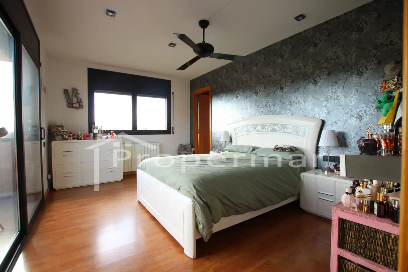 Schlafzimmer von Haus oder Chalet zum Verkauf in Sant Antoni de Vilamajor mit Klimaanlage, Heizung und Privatgarten
