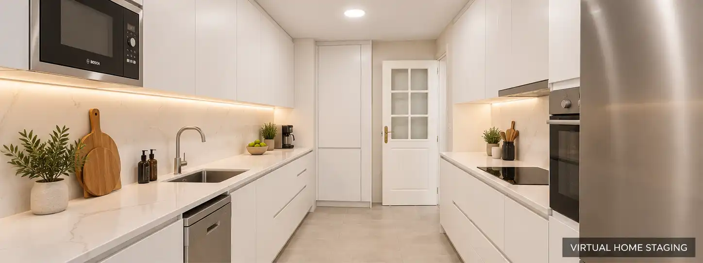 Kitchen of Apartments for sale in Marbella  with Air Conditioner, Terrace and Swimming Pool