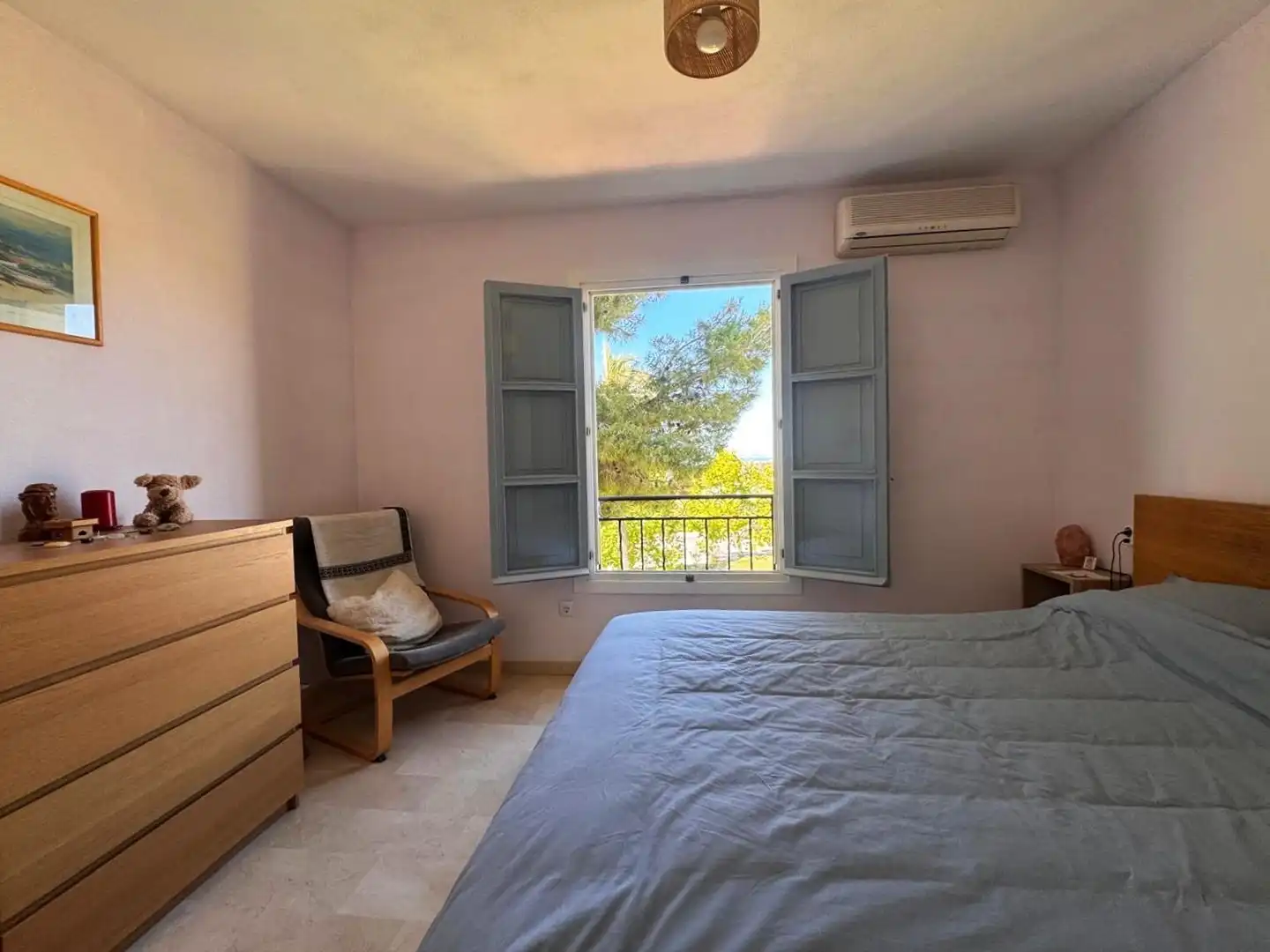 Dormitori de Casa adosada en venda en Finestrat amb Jardí privat, Terrassa i Moblat