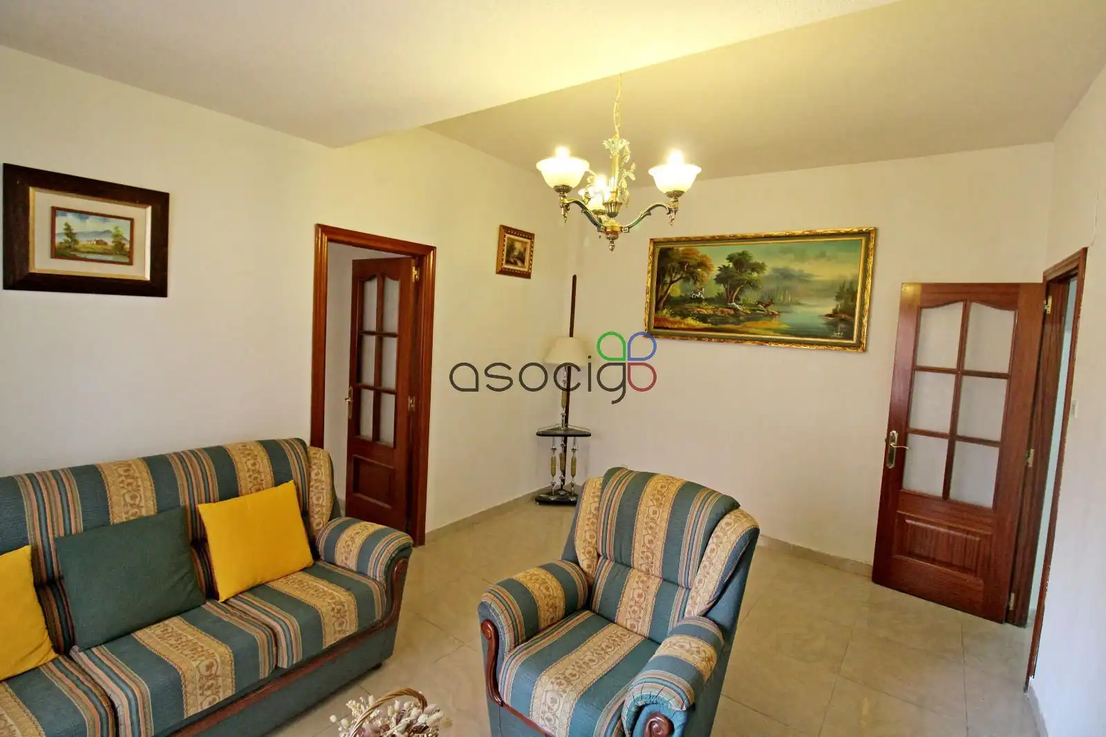 Sala de estar de Piso en venta en Guadalajara con Calefacción y Terraza