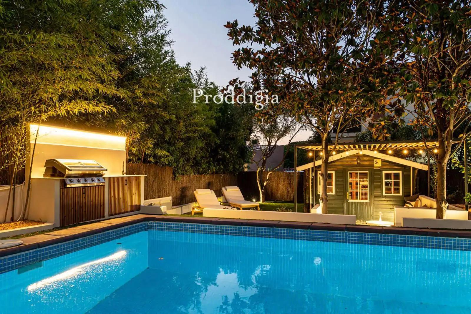 Swimming pool of Houses for rent in Sant Cugat del Vallès  with Air Conditioner, Swimming Pool and Alarm