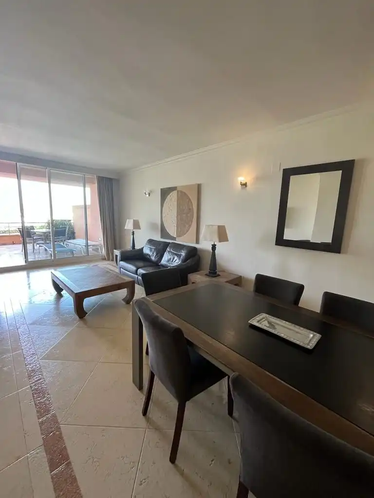 Dining room of Flat for rent in Marbella  with Air Conditioner, Terrace and Swimming Pool