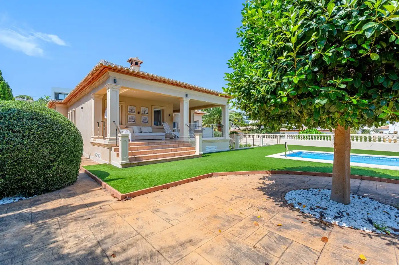 Vista exterior de Casa o chalet en venta en Benissa con Jardín privado, Terraza y Trastero
