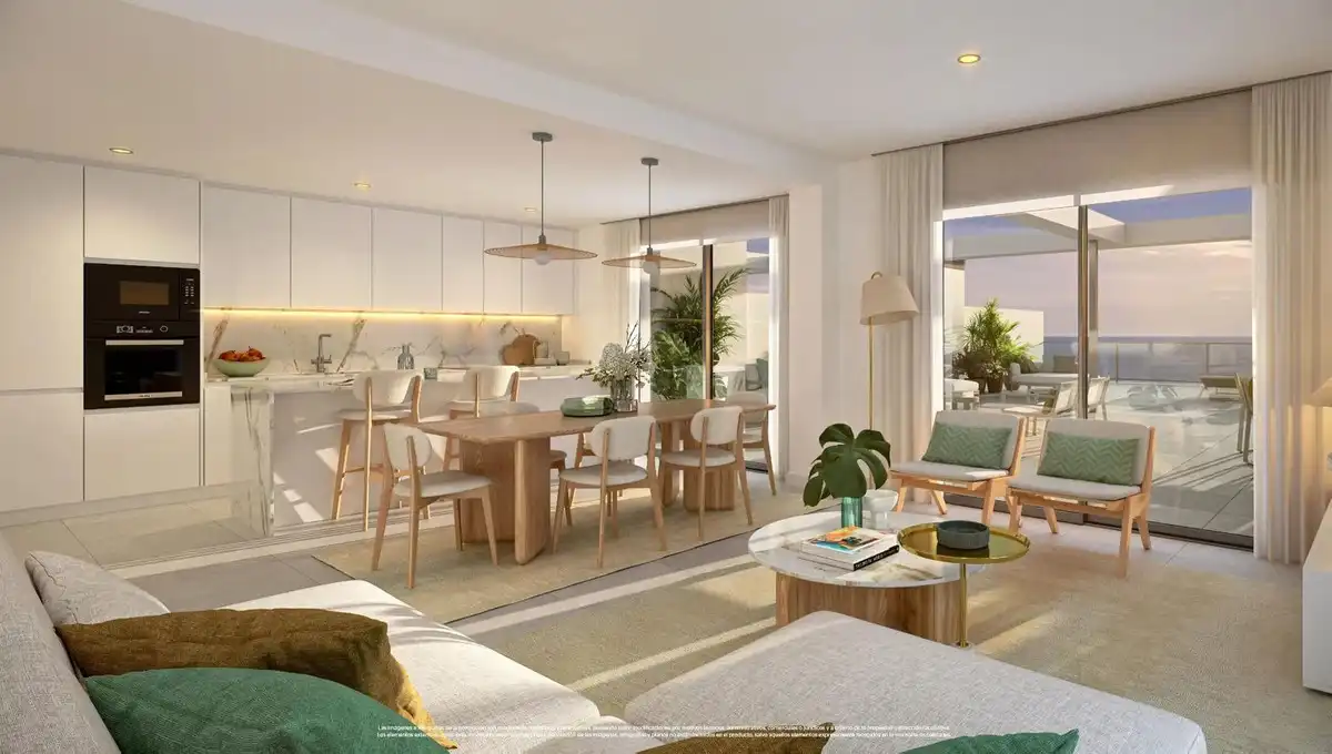 Sala de estar de Apartamento en venta en Málaga con Terraza