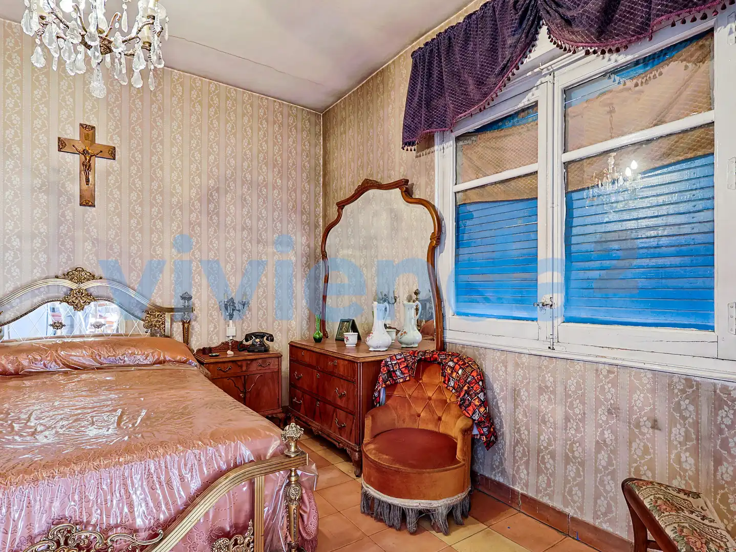 Bedroom of Flat for sale in Madrid  with Heating, Terrace and Storage room