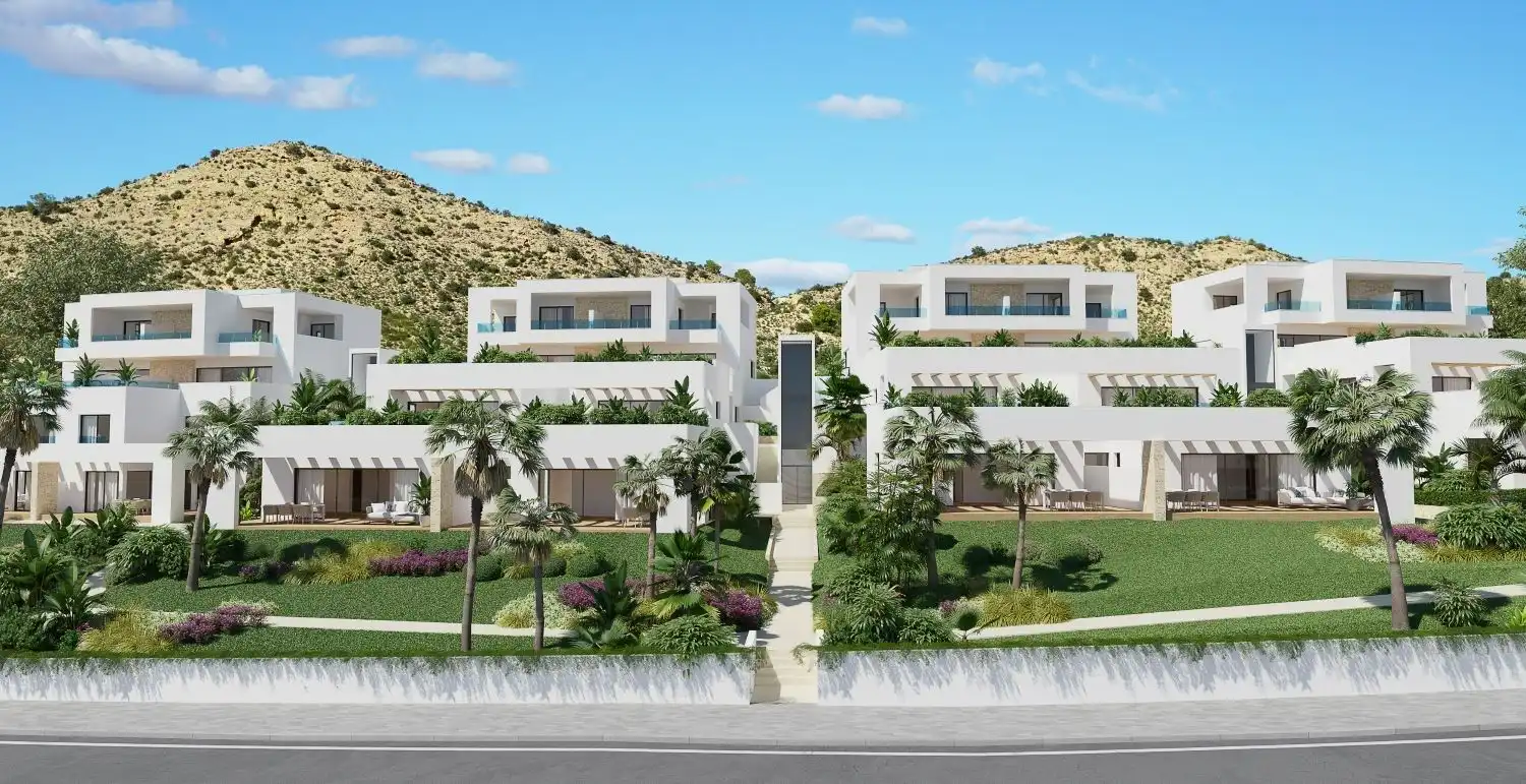 Vista exterior de Dúplex en venda en Monforte del Cid amb Aire condicionat, Calefacció i Jardí privat