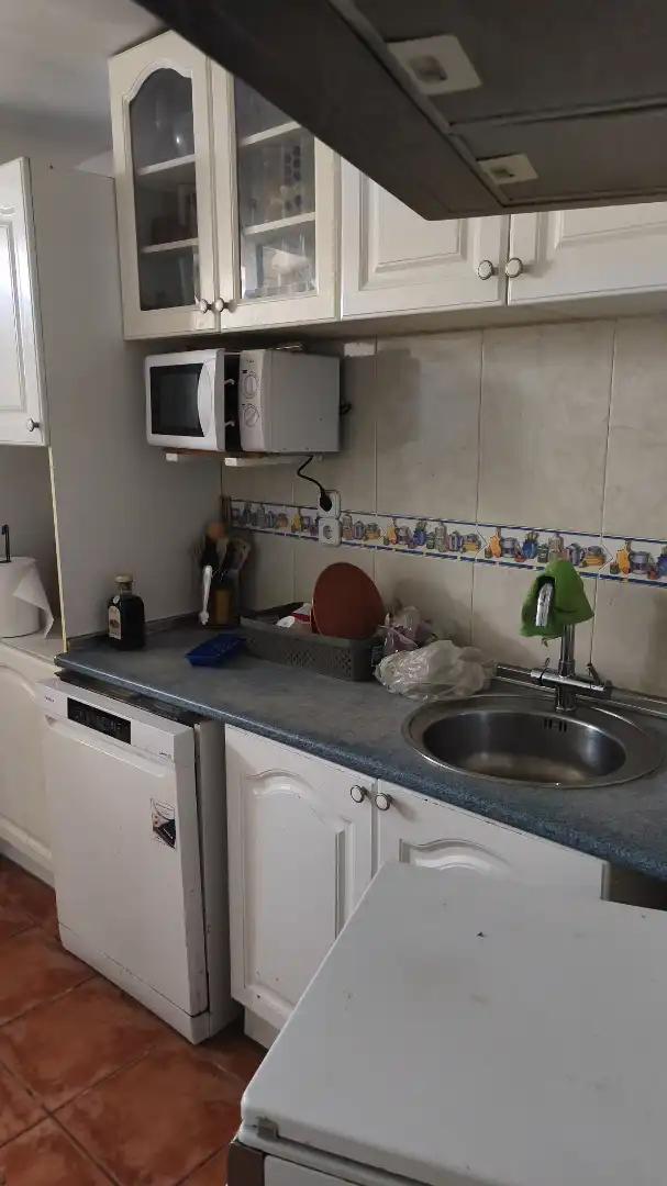Cuina de Casa o xalet en venda en Urrea de Jalón amb Terrassa, Moblat i Forn