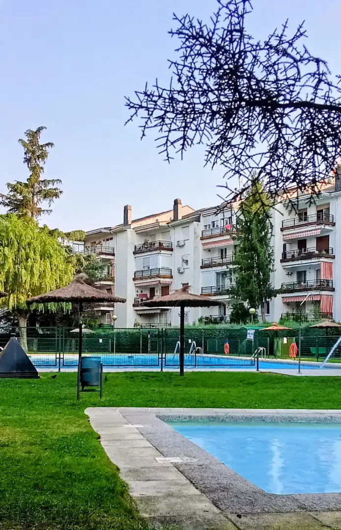 Swimming pool of Flat for sale in Collado Villalba  with Heating, Terrace and Storage room