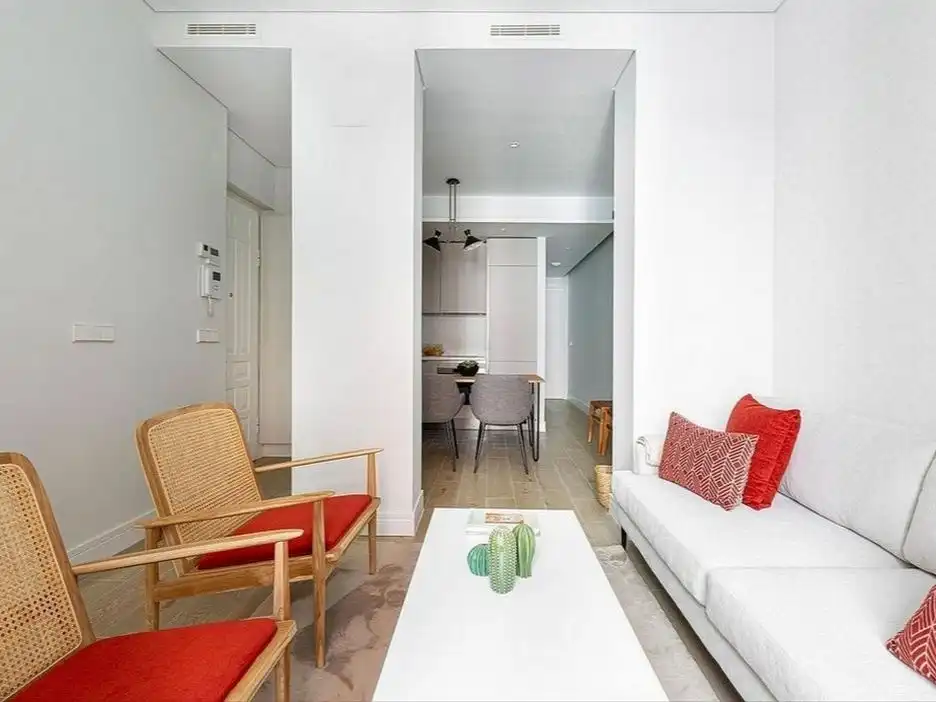 Sala de estar de Apartamento para compartir en Cabo Blanco