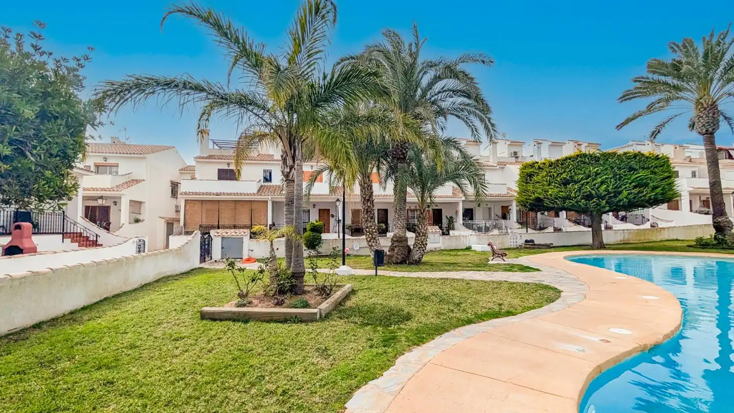 Exterior view of Detached homes for sale in Santa Pola  with Air Conditioner, Terrace and Swimming Pool