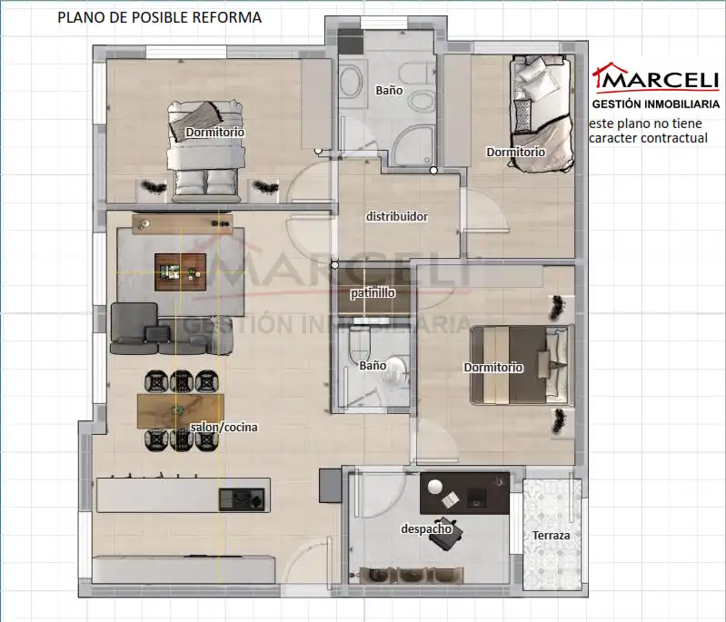 Piso en venta en Madrid con Aire acondicionado, Calefacción y Amueblado