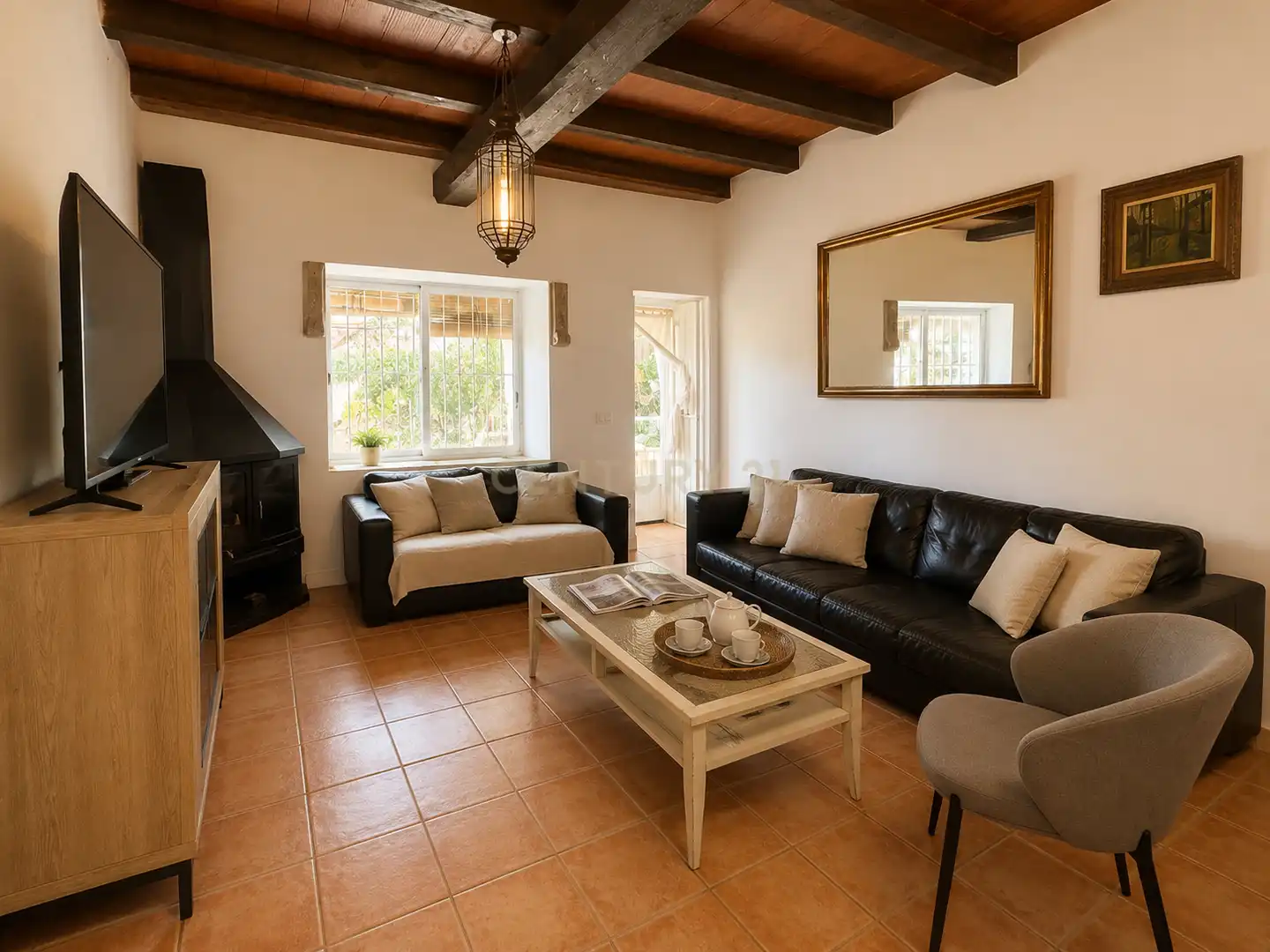 Sala d'estar de Casa adosada en venda en Eivissa amb Jardí privat, Traster i Piscina