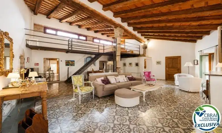 Sala de estar de Finca rústica en venta en Fortià con Aire acondicionado y Calefacción