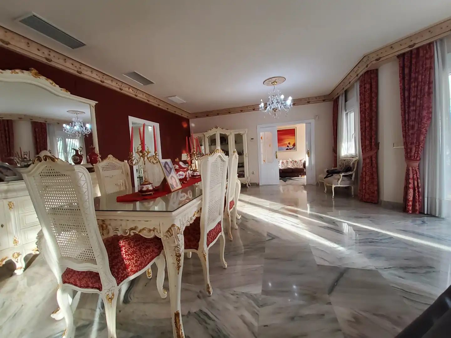 Dining room of Houses for sale in San Vicente del Raspeig / Sant Vicent del Raspeig  with Air Conditioner, Heating and Private garden