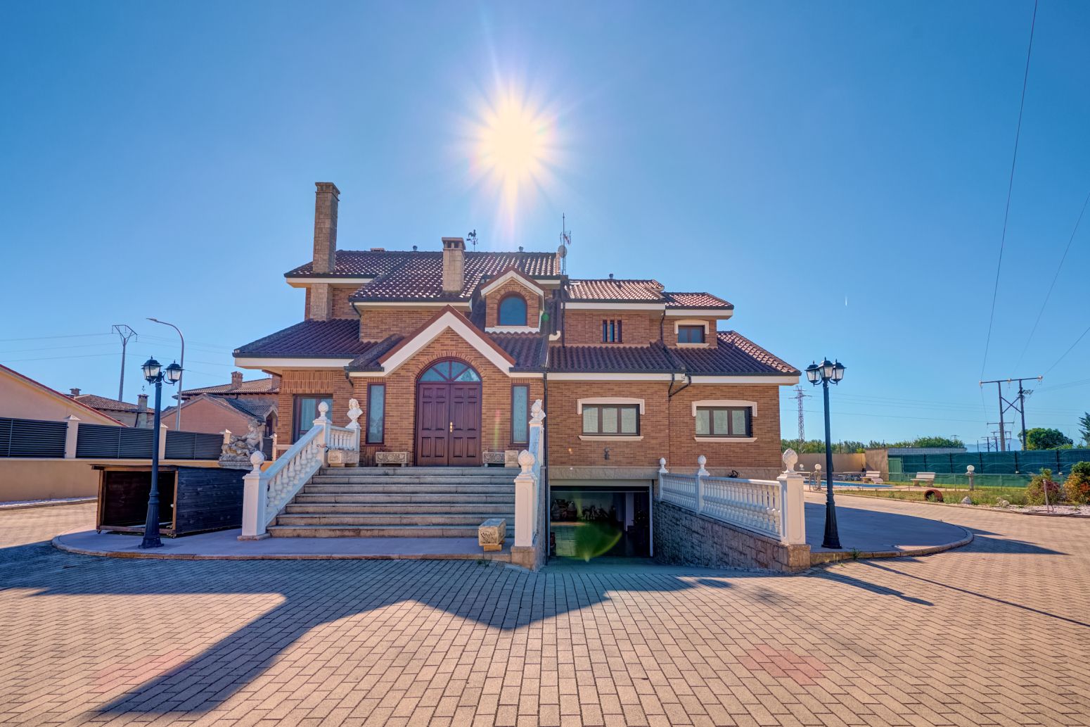 Vista exterior de Casa o xalet en venda en San Adrián amb Calefacció, Jardí privat i Terrassa