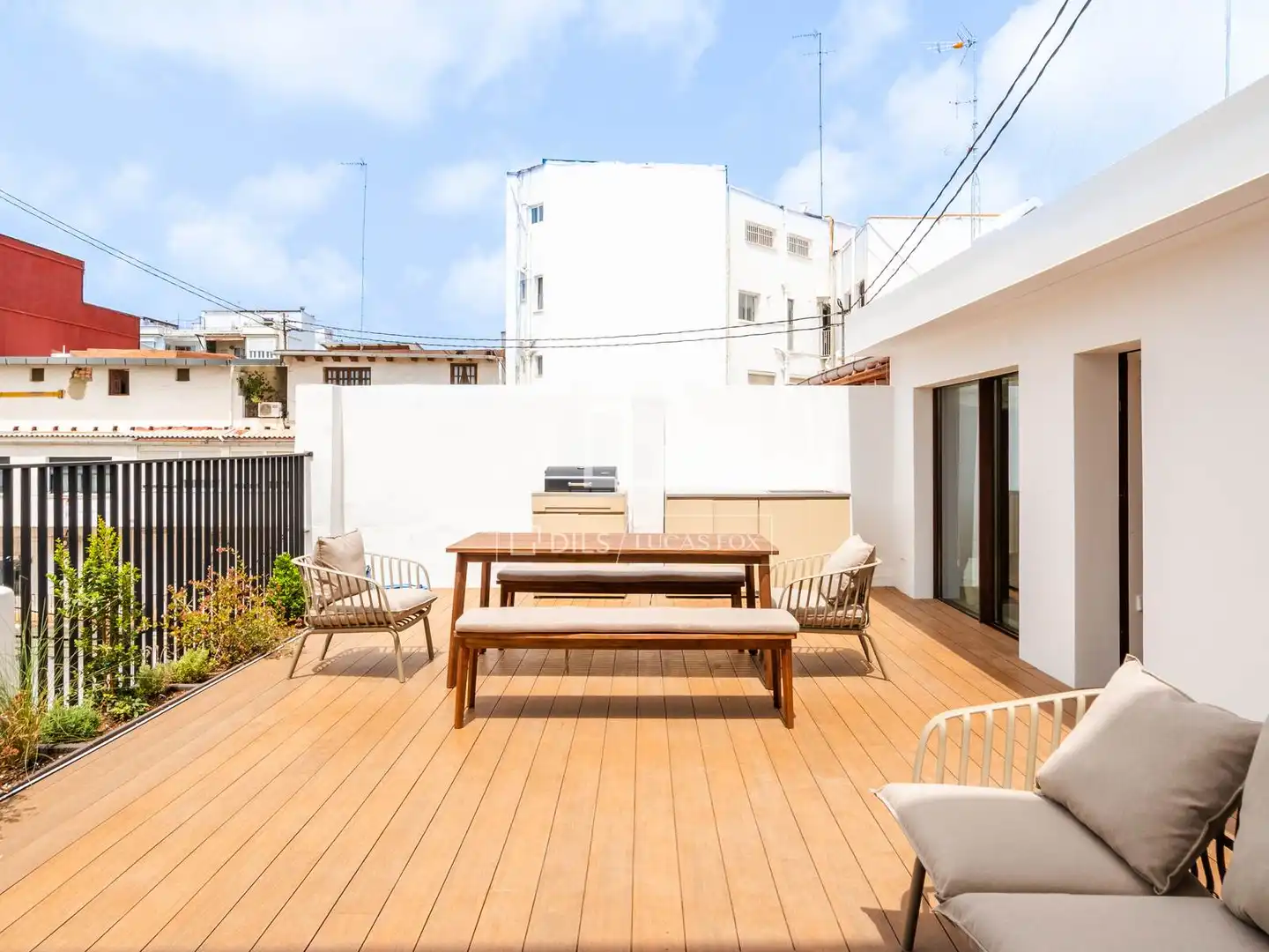 Terraza de Ático de alquiler en Valencia con Aire acondicionado, Calefacción y Terraza