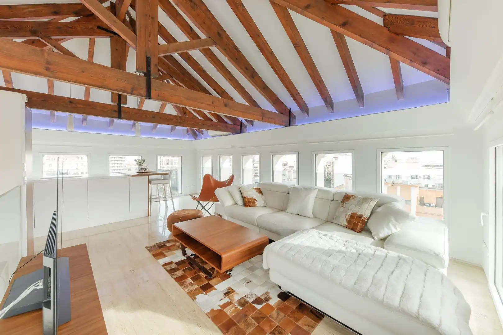 Sala de estar de Ático en venta en  Palma de Mallorca con Aire acondicionado, Calefacción y Terraza