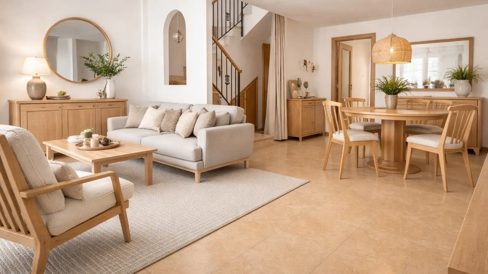 Sala d'estar de Casa o xalet en venda en Santa Pola amb Aire condicionat, Terrassa i Moblat