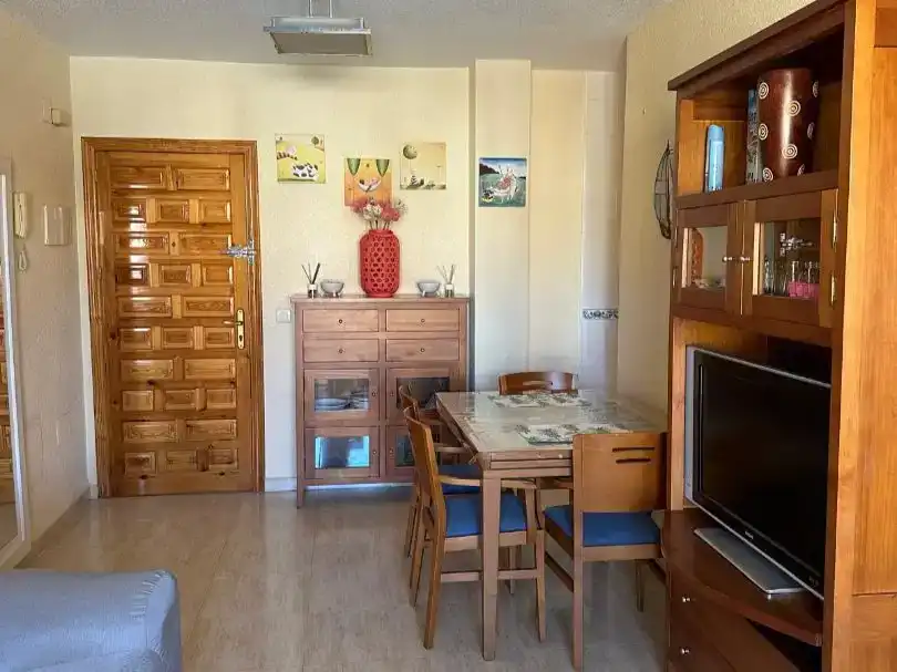 Dining room of Flat for rent in Mazarrón  with Air Conditioner, Swimming Pool and Furnished