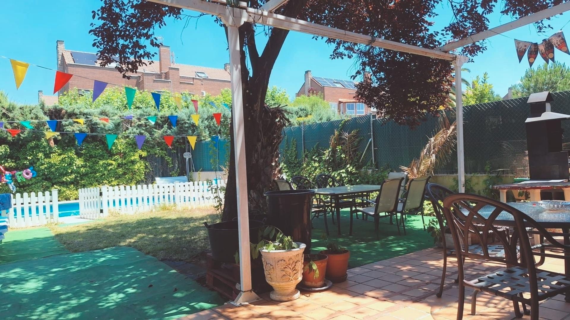 Jardí de Casa adosada en venda en Rivas-Vaciamadrid amb Calefacció, Jardí privat i Parquet