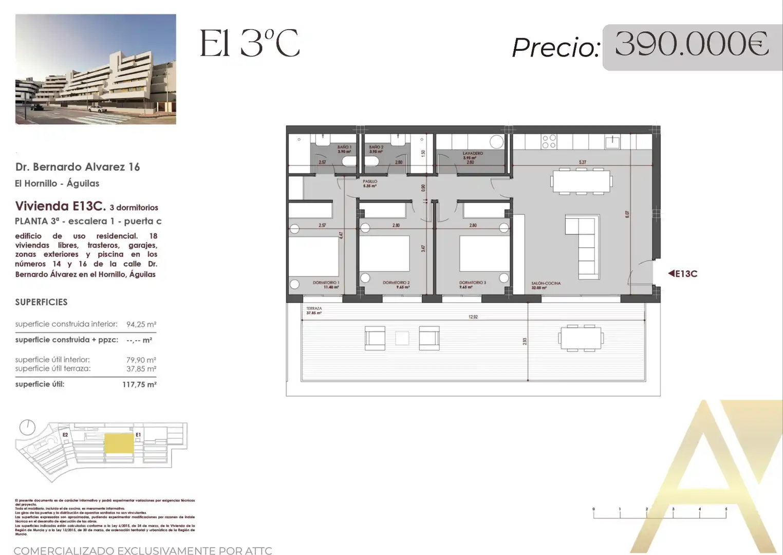 Wohnung mit Terrasse zum Verkauf in El Hornillo, imagen 2