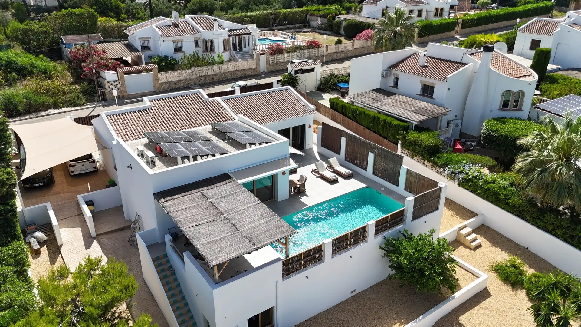 Vista exterior de Casa o xalet en venda en Jávea / Xàbia amb Aire condicionat, Terrassa i Traster