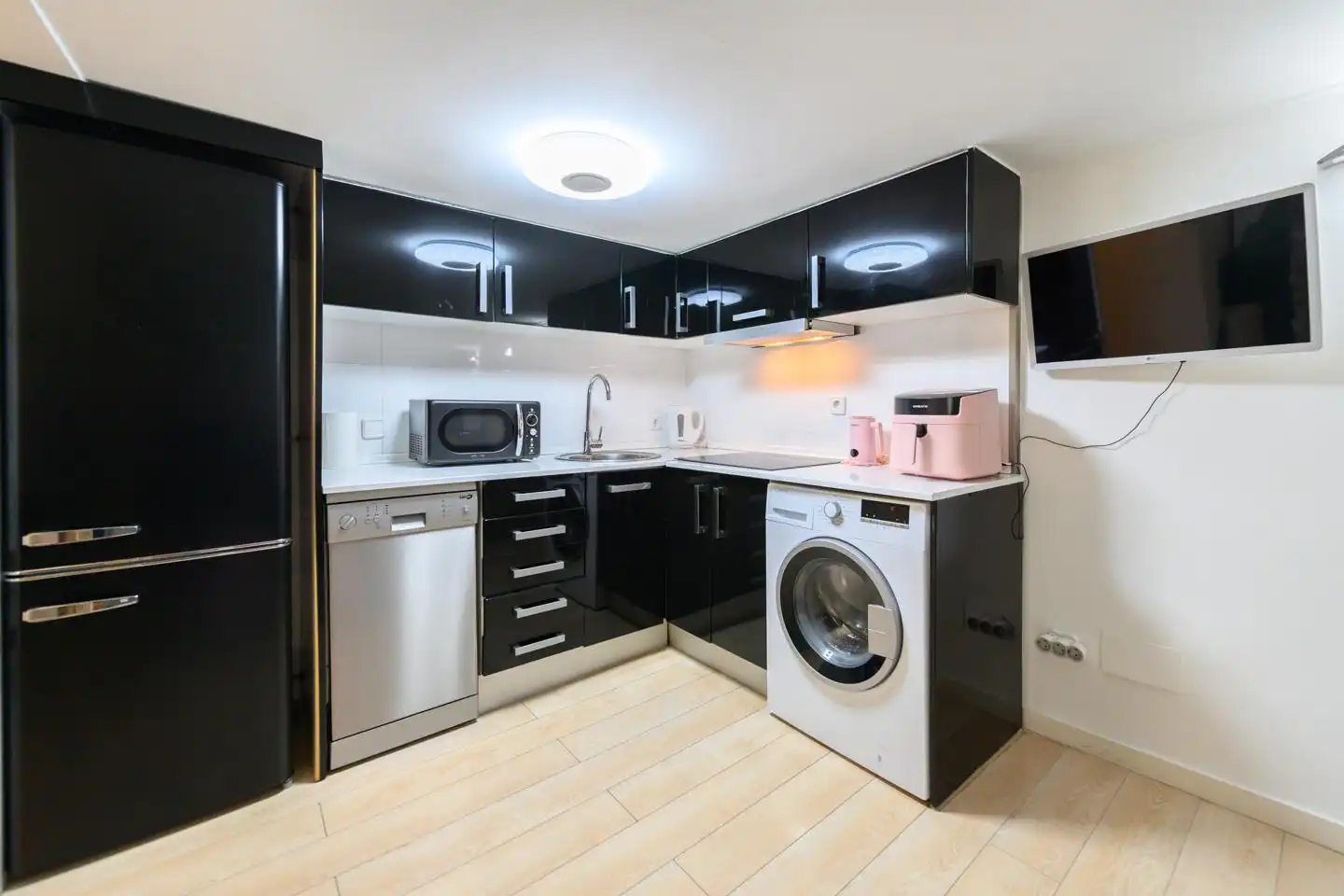 Küche von Maisonette zur Miete in Madrid mit Klimaanlage, Möbliert und Internet