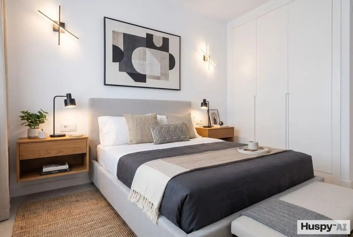 Habitación de Casa adosada en venta en Sant Antoni de Portmany con Aire acondicionado, Calefacción y Jardín privado