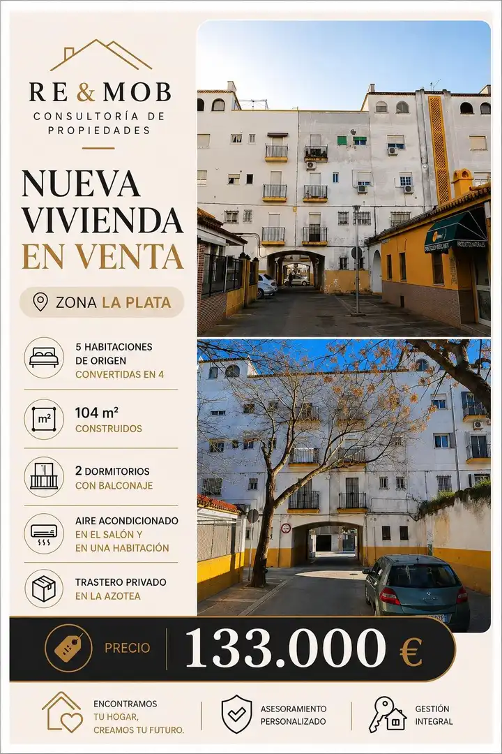 Vista exterior de Piso en venta en Jerez de la Frontera con Aire acondicionado, Trastero y Balcón