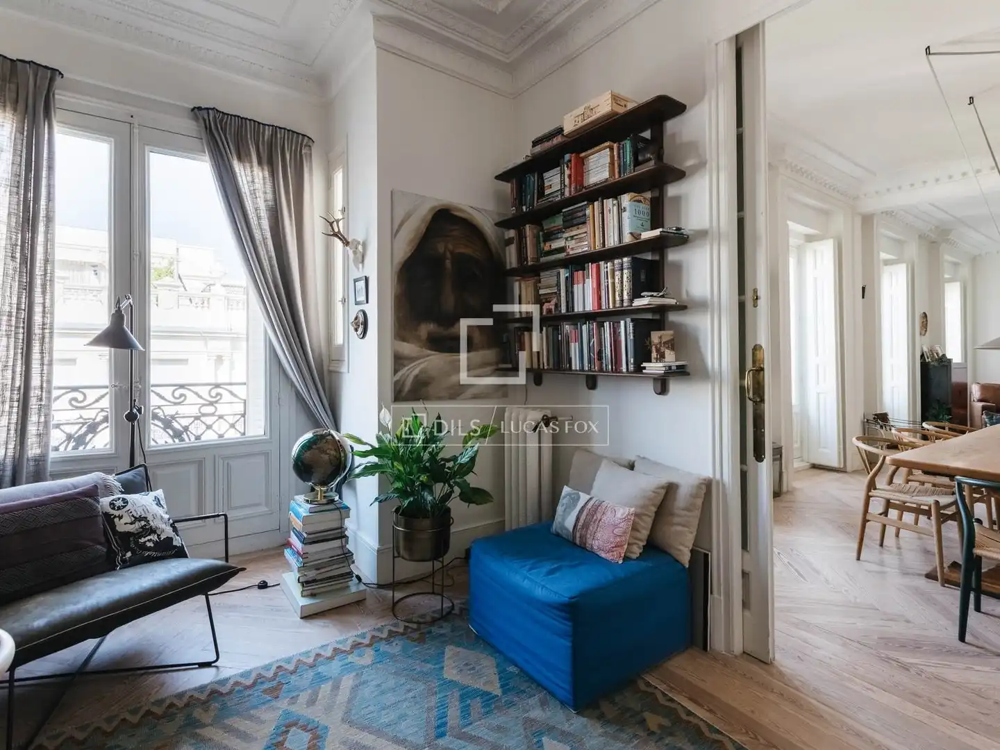 Sala de estar de Piso de alquiler en Salamanca con Aire acondicionado, Amueblado y Balcón