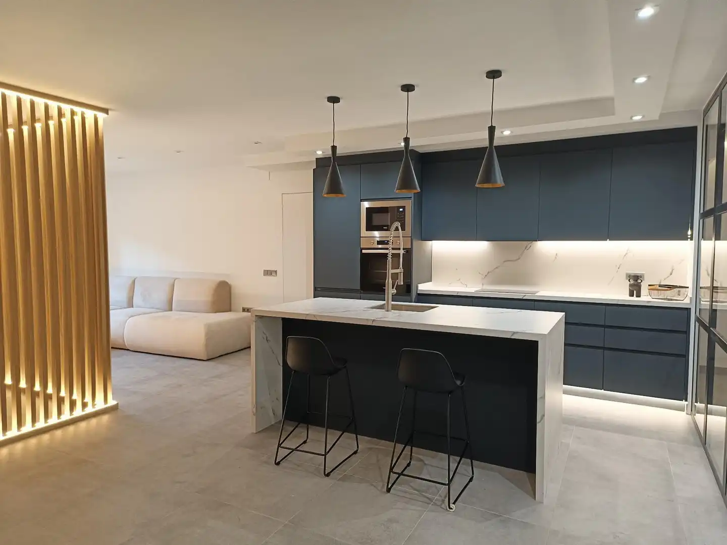 Küche von Wohnung zur Miete in Castellón de la Plana / Castelló de la Plana mit Klimaanlage und Heizung