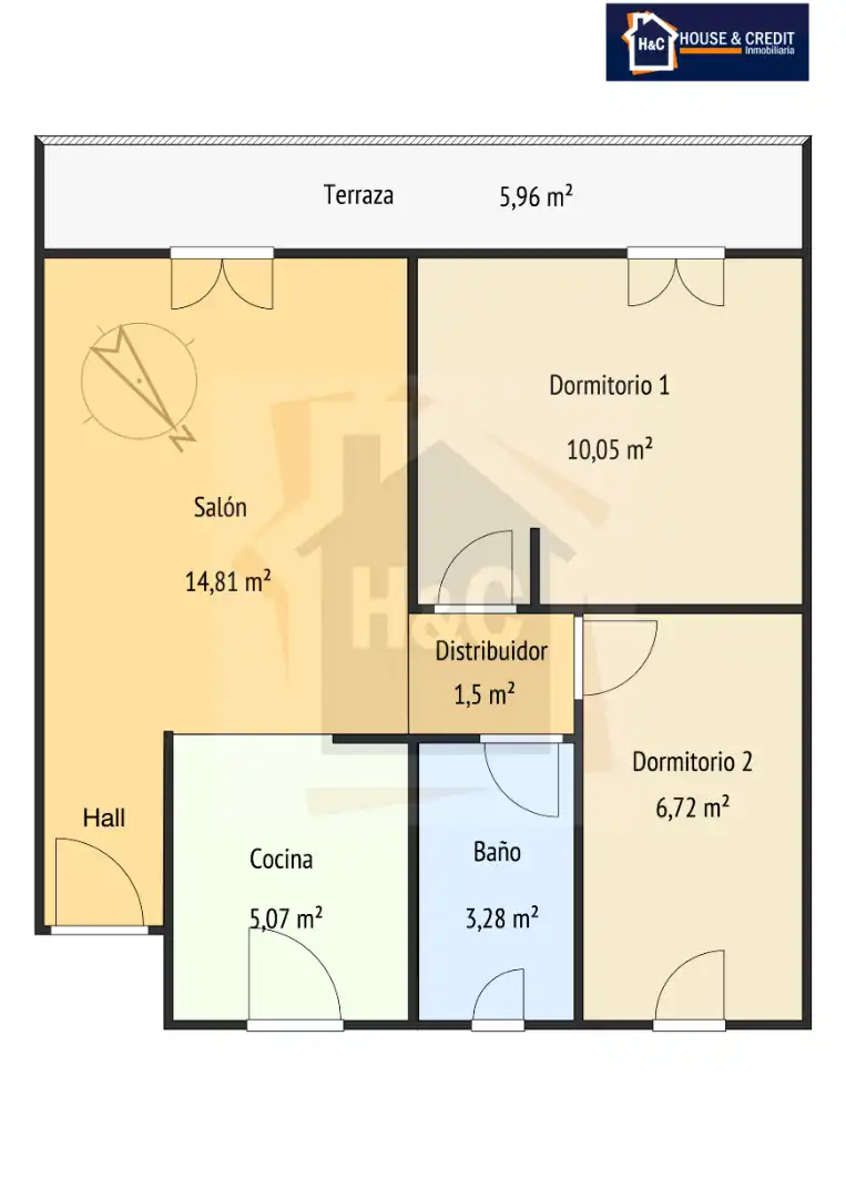 Piso de alquiler en Madrid con Aire acondicionado, Calefacción y Terraza