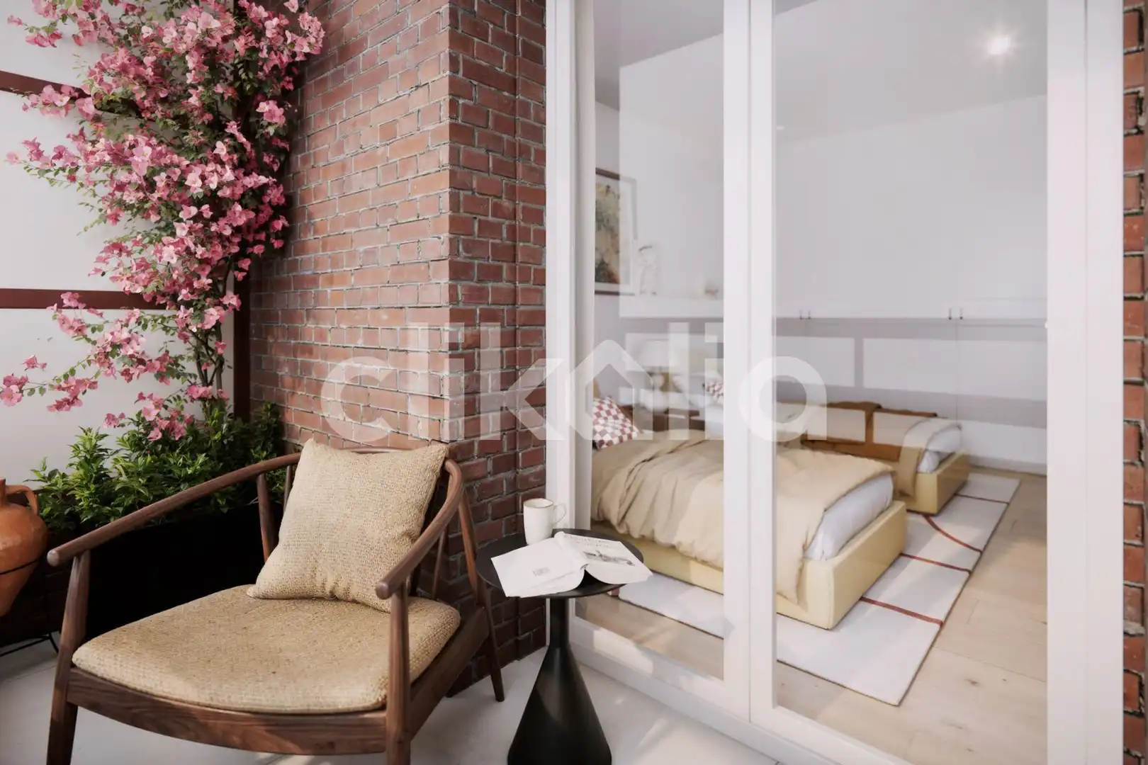 Wohnzimmer von Wohnung zum Verkauf in Madrid mit Klimaanlage, Heizung und Terrasse