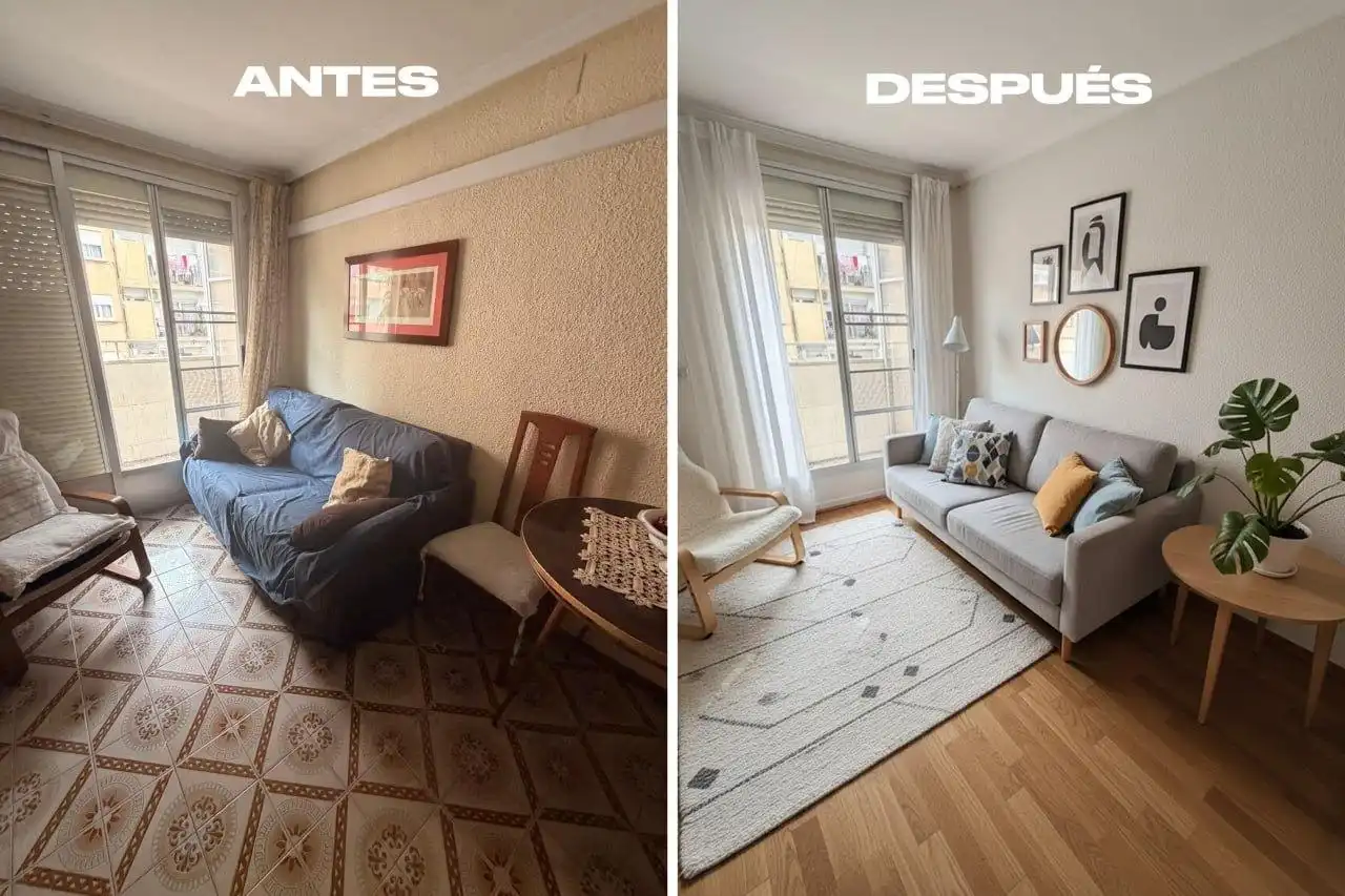 Sala de estar de Apartamento en venta en Valencia con Aire acondicionado y Balcón