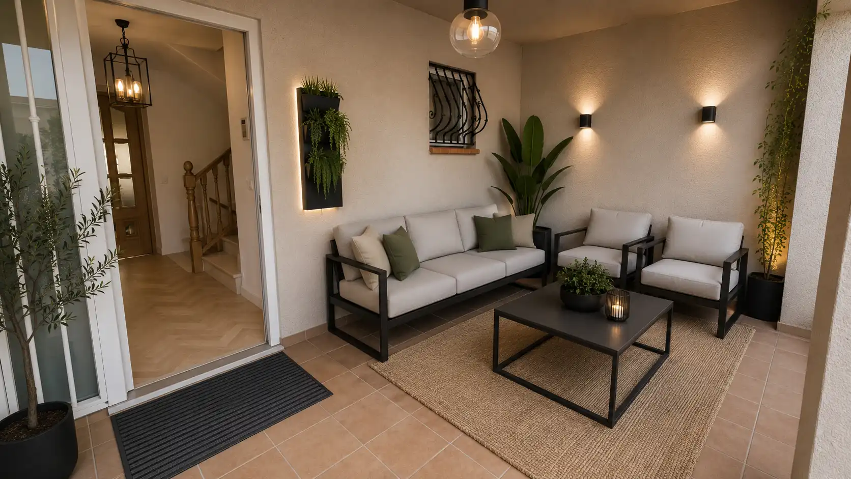 Sala d'estar de Casa adosada en venda en Las Rozas de Madrid amb Calefacció, Jardí privat i Parquet