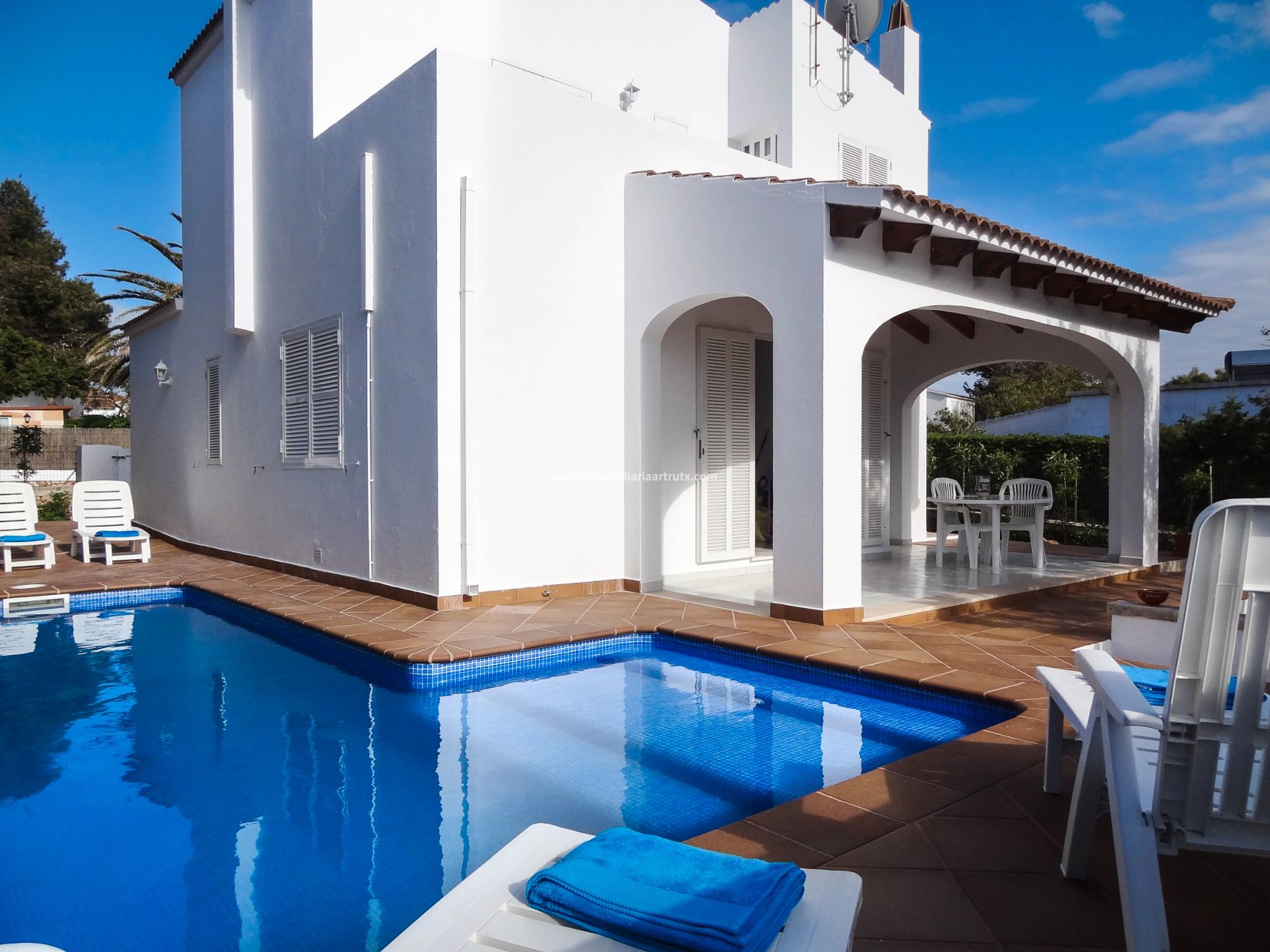 Swimming pool of House or chalet for sale in Ciutadella de Menorca  with Air Conditioner, Terrace and Swimming Pool