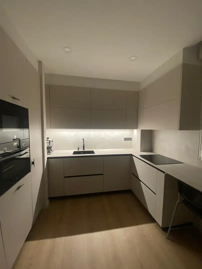 Kitchen of Flat for rent in Getxo   with Heating, Terrace and Furnished