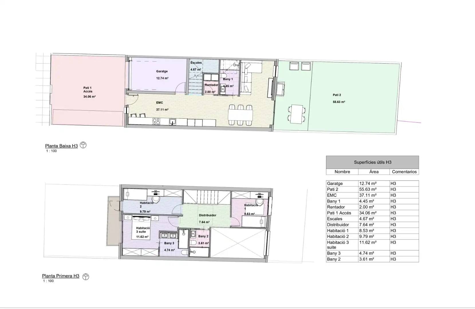 Reihenhaus mit Terrasse zum Verkauf in Carrer del Torrent de Ventcera 21, imagen 9