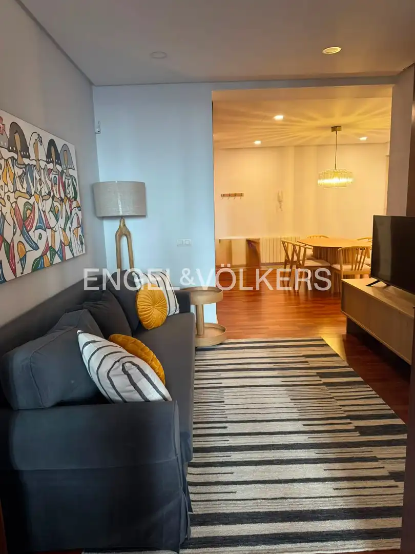 Sala de estar de Piso de alquiler en Madrid con Calefacción, Amueblado y Balcón