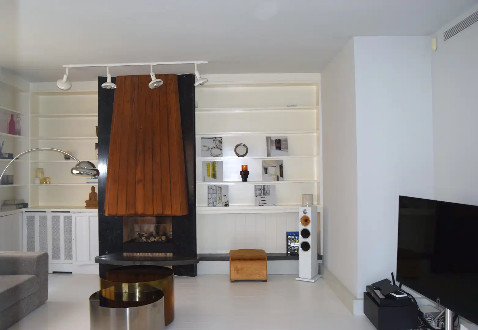 Sala de estar de Piso de alquiler en Barcelona con Aire acondicionado, Calefacción y Parquet