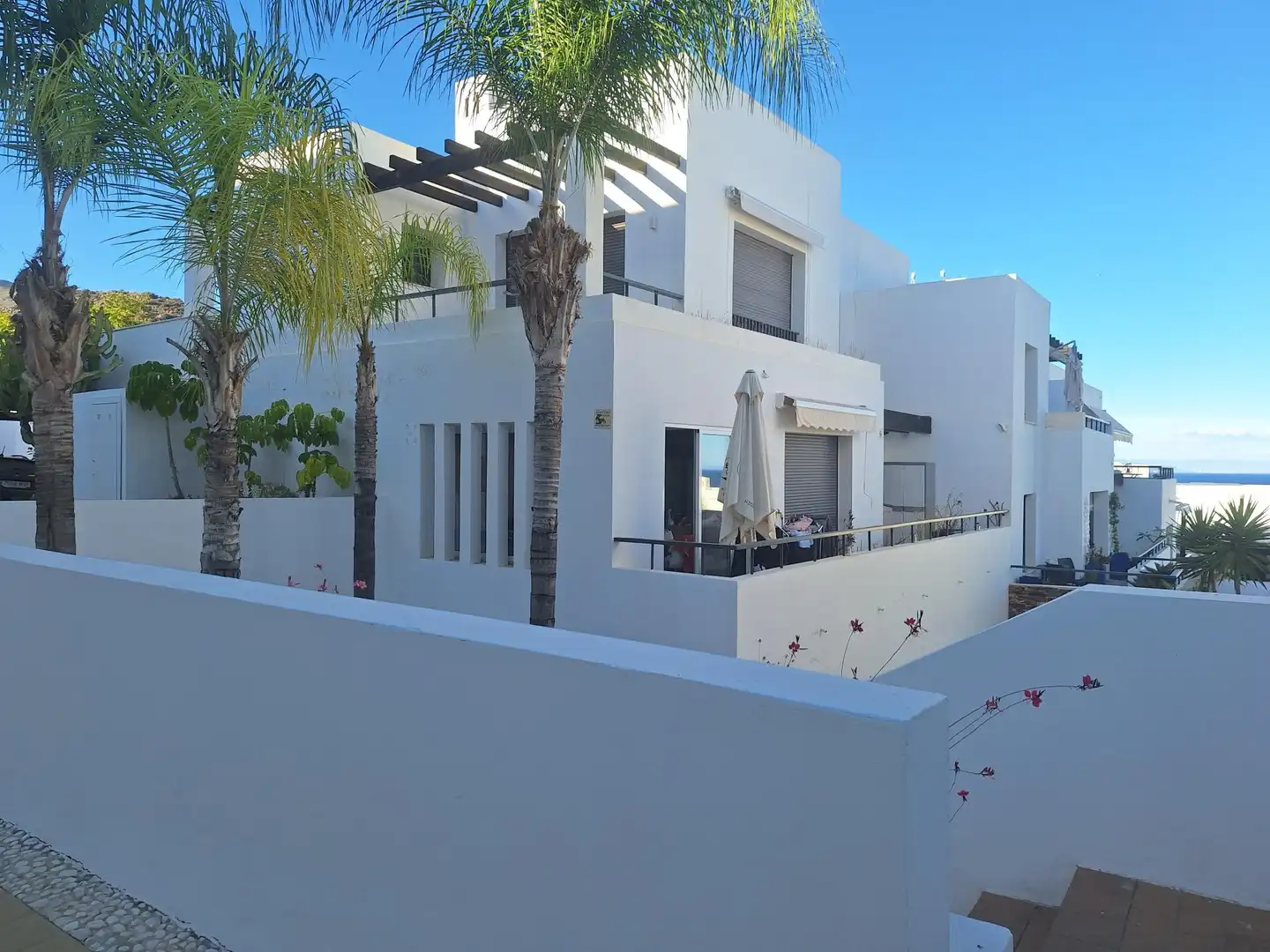 Vista exterior de Piso en venta en Mojácar con Aire acondicionado, Terraza y Piscina comunitaria